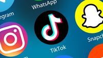 Stuttgart, Germany - April 5, 2021: TikTok Tik Tok logo social media icon marketing network on the internet background in Stuttg