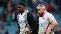 Maro Itoje dejected after the match 21/2/2026